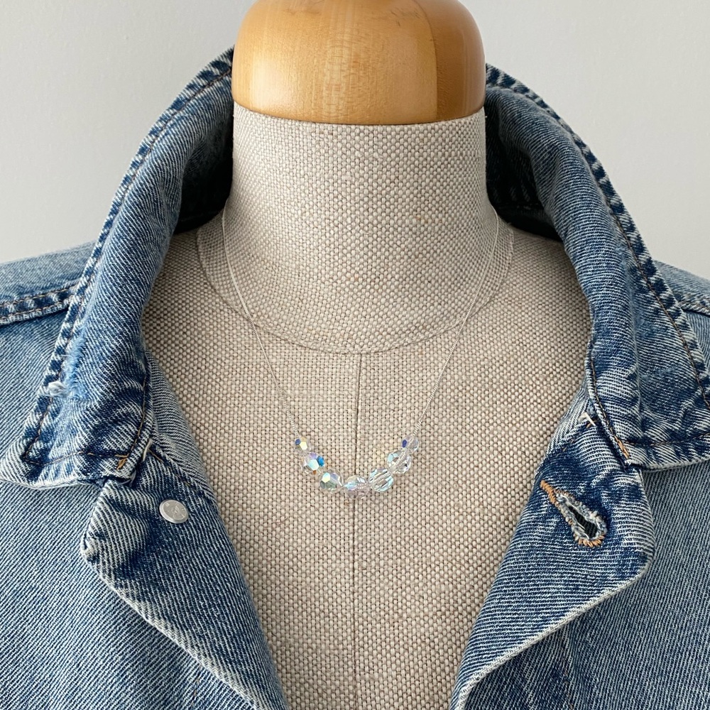 The Carrie Necklace - Sterling silver/Swarovski